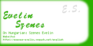 evelin szenes business card